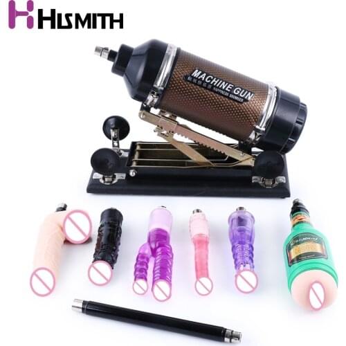Hismith Sex Machine for women with 8 different attachments Pumping & Thrusting Adjustable Love machine gun sex products