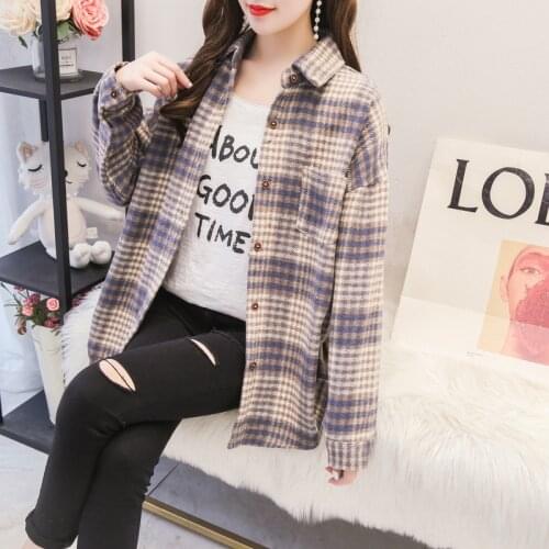 Sutimine Women's Plaid Shirts