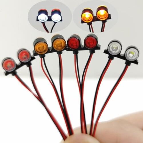 LED Side Lamp Position Light for 1/14 Tamiya RC Truck Car SCANIA R620 VOLVO FH12 ACTROS 3363 1851 AROCS 3348 MAN TGX Refit DIY