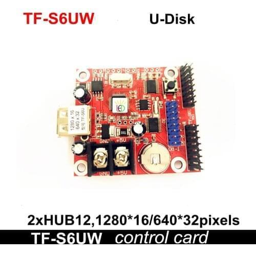 U-disk TF-S6U (Replace TF-S5U) LED Control Card ,New Wifi P10 Single & Dual Color LED Display LED Controller