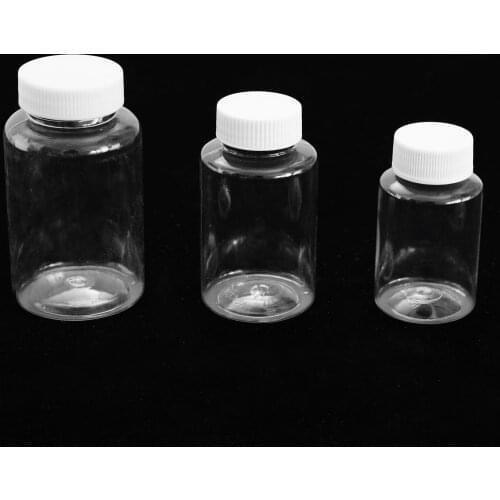 30 Mini Juice Bottles Plastic Transparent Empty Drink Milk Containers Juice Pots Non Spill Beverage Syrup Storage Jars with Cap