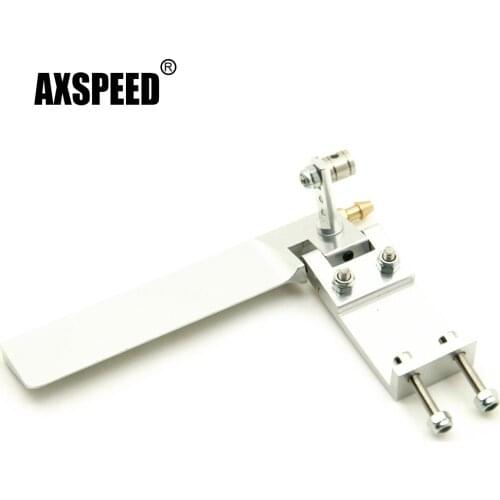 AXSPEED 75mm 95mm Water Absorbing Rudder CNC Aluminum Suction Rudders for RC Electric Remote Control Boat Model Parts
