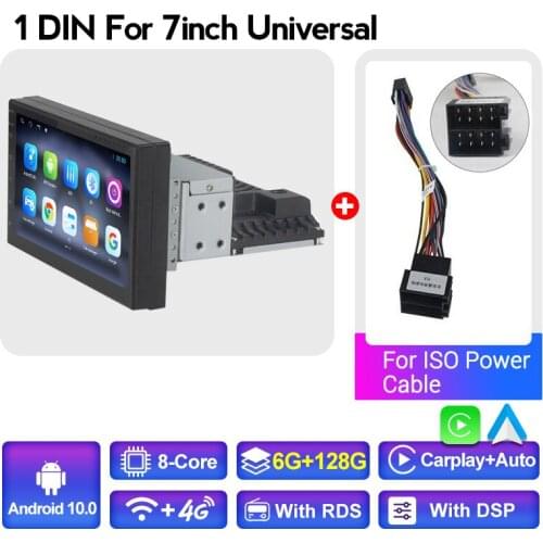 MEKEDE 6+128G 1Din 7Inch GPS Android 10 CAR Multimedia Radio Player for Volkswagen Nissan Kia Toyota Skoda Hyundai OPEL Stereo