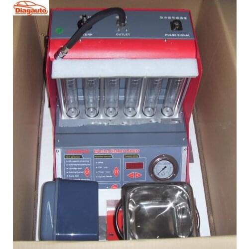 Automotive Injector and Cleaner Enquipment CNC-602A Launch original CNC602A Injector Cleaner & Tester 6 jars English Panel 220v