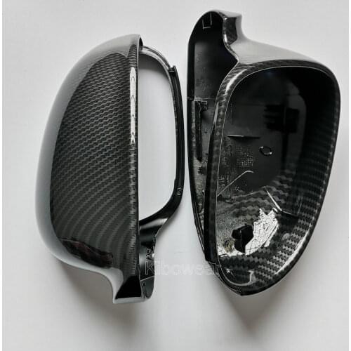 Side Wing Mirror Covers Caps For VW Golf MK5 GTI plus Passat B6 B5.5 for Jetta 5 (Carbon Look) Sharan Variant EOS for Volkswagen