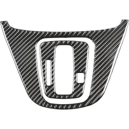 2Pcs Carbon Fiber Center Console Gear Shift Box Panel Cover for Honda CRV CR-V 2007-11