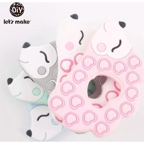 Lets Make 10pcs Silicone Teether Hedgehog BPA Free Teething Cartoon Porcupine Food Grade 7-9 months Baby Teethers Patent Owner