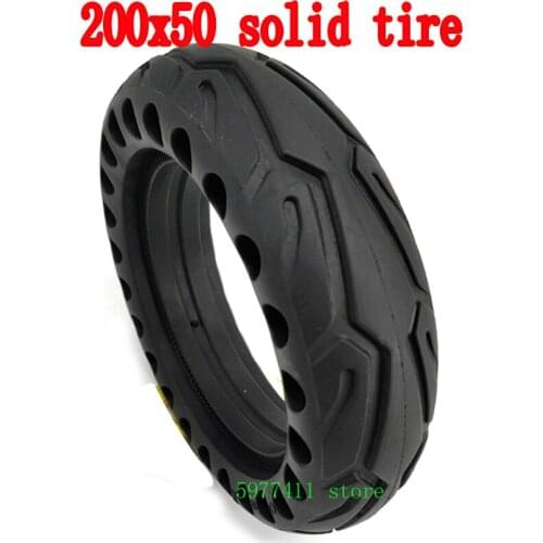 Electric scooter 8 inch 200x50 solid tire through hole honeycomb tire 8x2.00-2 explosion proof tire
