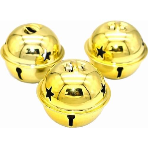 Jingle Bell Charms Large Gold Bell Christmas Bell Durable Bells Decoration Ornaments Pendant Bells for Cat Collar Christmas