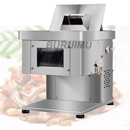 Commercial Electric Meat Cutter Pure Copper Motor Fast Slicer Automatic Vegetable Cutter Stainless Steel Meat Grinder