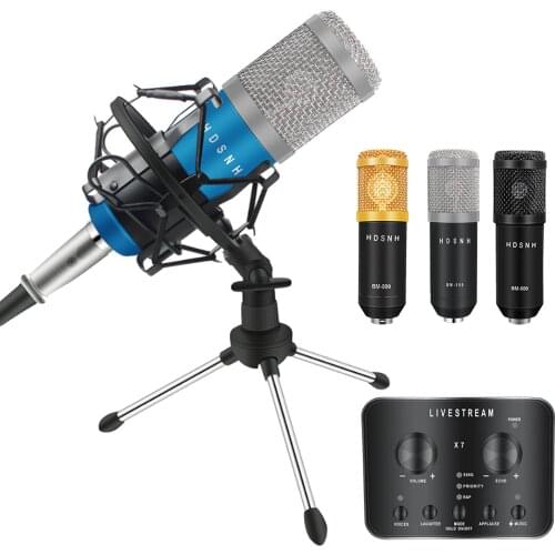 New Mobile Recording Microphone Mic For Iphone Android Pc Bm800 Cell Phone Microfono Condenser 3.5Mm Jack Mic With Sound Card