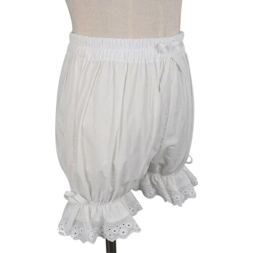 Sweet Cotton Lolita Shorts/Bloomers with Lace Trimming