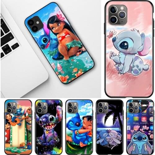 Cute Cartoon Stitch For Apple iPhone 12 11 Pro Max mini XS Max XR X 8 7 6 6S Plus 5S SE 2020 Soft Phone Case