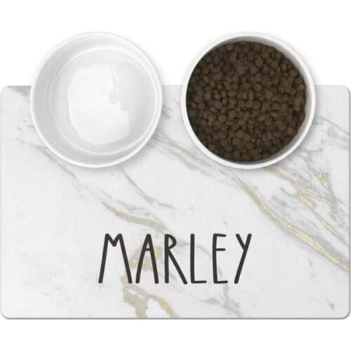 Dog Cat Drinking Feeding Pet Bowl Mat Anti-slip Waterproof Food Pad Dish Pet Placemat Kitchen Dinner Dog Placemat Cat Placemat