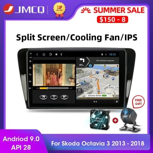 JMCQ Android 9.0 T3L PLUS For Skoda Octavia 3 A7 2013-2018 Car Radio Multimidia Video Player Navigation GPS 2GB+32GB DSP No 2din