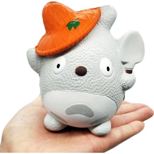 Jumbo Totoro Squishy Cartoon Doll Simulation Bread Cake Cream Scented Soft Squeeze Toys Stress Relief Fun for Kid Birthday Gift