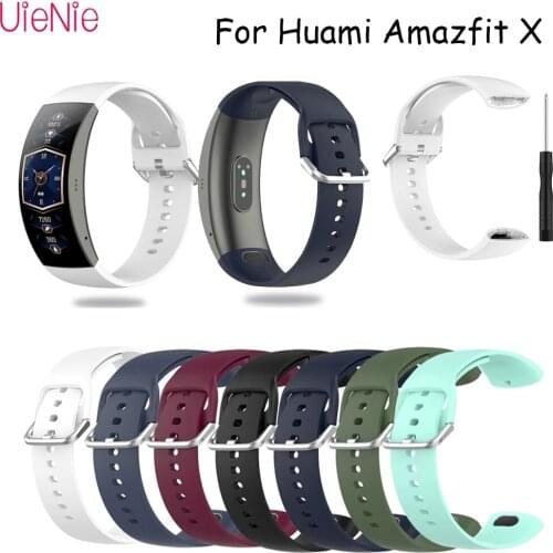 Rubber Straps For Huami Amazfit X Bracelet Belt Classic Fashion Durable High-Quality Wristband Large Size Bracelet Accessories
