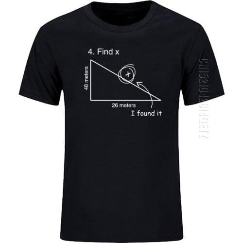 Find Variable X Math Teacher Funny O Neck T Shirt Men Oversized Printed Cotton Cartoon T-Shirt Tees Tops Brand Clothing