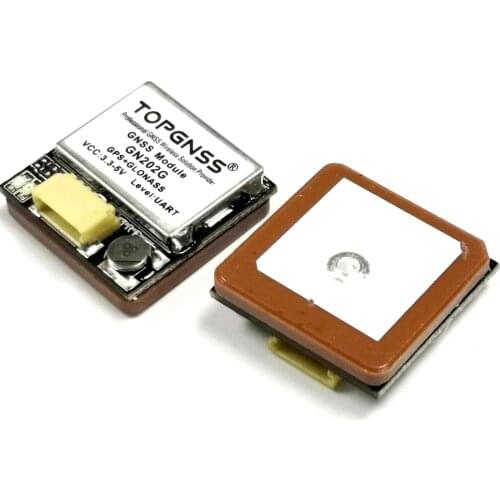 NEW 3.6V-5.0V TTL UAV GNSS module GPS GLONASS dual M8N built in FLASH NMEA0183 FW3.01 GN202G TOPGNSS