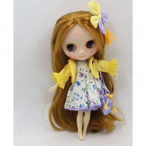 Middie Blyth doll clothes Youth cute suit jacket skirt hairpin handbag Suitable for 20 cm Middle Blyth doll wear