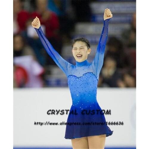 Girls Figure Ice Skating Dresses Graceful New Brand Figure Skating Competition Dress DR4111