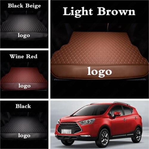 Car Rear Boot Protector Cargo Liners for JAC T5 Rein13 S5 Faux S2 S3 S5 Antiwear Custom Leather Auto SUV Trunk Mats with Logo
