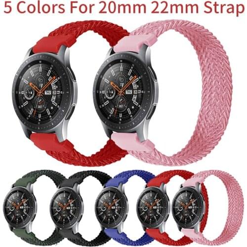 Braided Solo Loop for Polar Grit X Smart Watch Band Bracelet for POLARGRITX Replacement 20mm 22mm Elastic Watchband Accessories