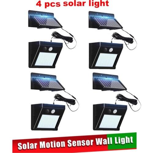 30 LED Motion Sensor Light Solar Lights Lamp For Outdoor Wall Garden Yard Waterproof Rotable Stick With Four Modesoptional seper