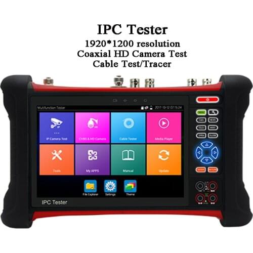 7 inch CCTV Tester 8MP AHD CVI TVI SDI Test ONVIF CVBS PTZ Control HDMI PoE TDR UTP cable tracer Test Tool IP Camera Tester