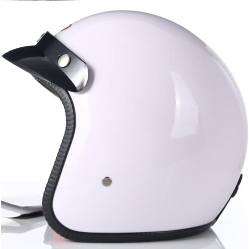 DOT Approved Vintage Sun Visor Motorbike Helmets Retro Cafe ABS Open Face 3/4 Helmets Casque Moto Scooter Protection for Adult