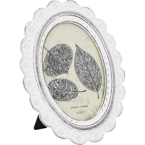 Vitale Ena Ellipse Photo Frame Small Size-AK.DL0049-Width: 2 Length: 16 Height: 20-Material: Polyester, Wood
