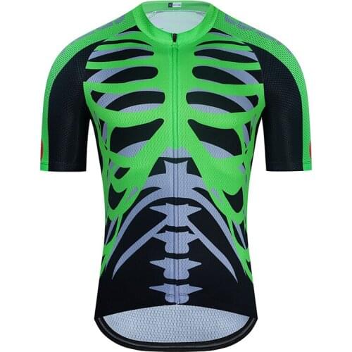 Top Quality Caskyte 2021 Cycling Jersey Skeleton Enzyme Washed Quick Dry Bike Equipment Cycling Shirt Bike Clothing Maillot 186