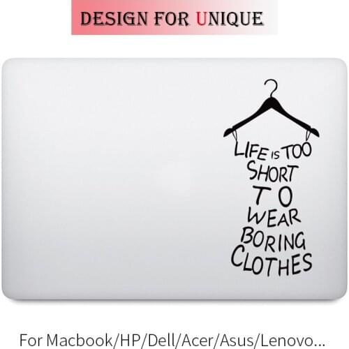 Humor Skirt Quote Laptop Sticker for Macbook Decal Pro Air Retina 11 12 13 15 inch Vinyl Mac Surface Mi Book Skin Notebook Decal