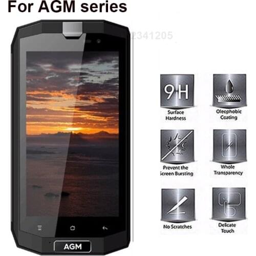 Tempered Glass For AGM A8 Screen Protector 9H Ultra Anti knock Protective For AGM X1 X2 X3 A1Q mobile phone Explosion-proof Film