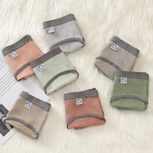 Large Size Panties For Women Underwear Ladies Sexy Big Size Briefs Plus Size Thread Cotton Panties Femal 3pcs