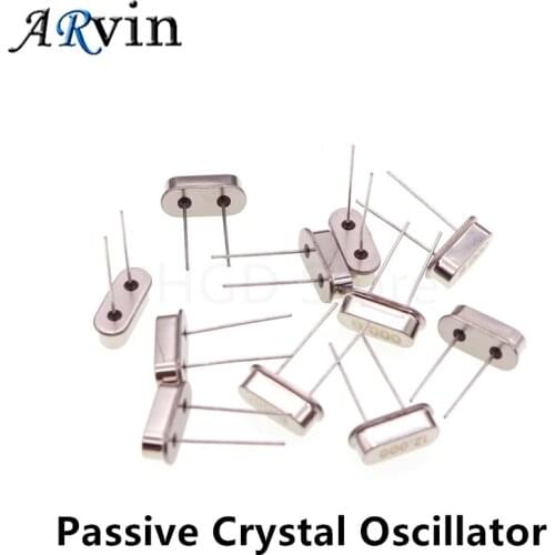 10PCS Passive Crystal Oscillator 3.579545/4/4.096/4.9152/5/6/7.3728/8/10/11.0592/12/16/18/20/22.1184/24/25/26/40/M/MHZ/32.768KHz