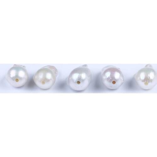 16-18mm nucleated big large fireball with big hole baroque freshwater pearls loose beads