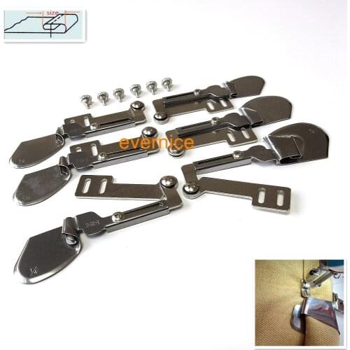 6 Set Double Fold Clean Finish Swing Hemmer For Juki Ddl-555 8500 8700