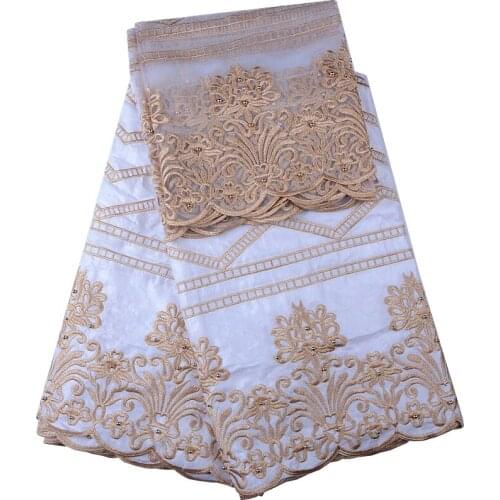 White embroidery bazin laces fabric african high quality lace fabric Bazin laces fabric for women dress party