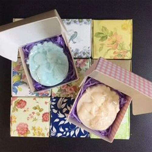 Paper Handmade Soap Box Brown Paper Candy Accessories Box Kraft Paper DIY Gift Packing Box 50Pcs