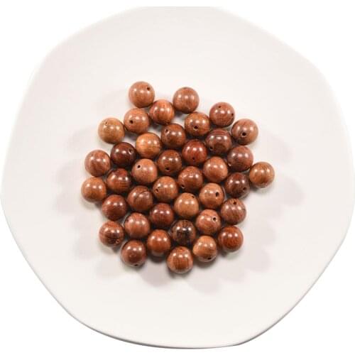 100Pcs/lot 6-12mm Natural Color Round Wood Beads Jewelry Making Wooden Loose Bead for DIY Necklace Bracelet