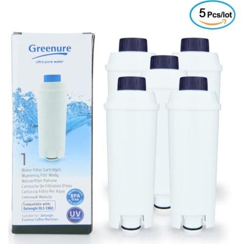 Coffee filter, compatible with De'Longhi 5513292811, DLS C002, CFL-950, SER3017, ECAM / ESAM / series, EC680, BCO420 5 pieces