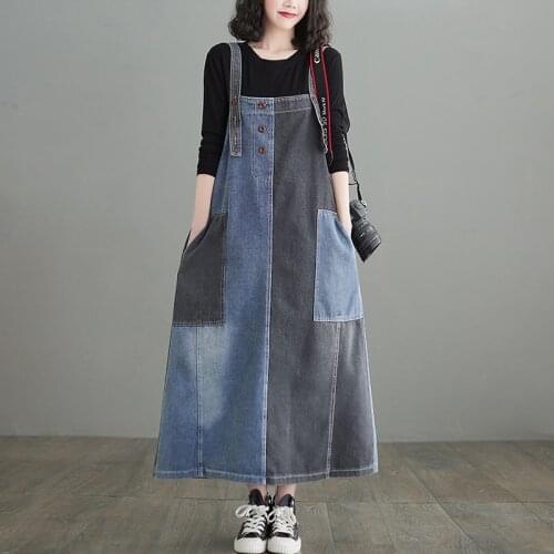 ISUREYOUNG Fashion Denim Dresses