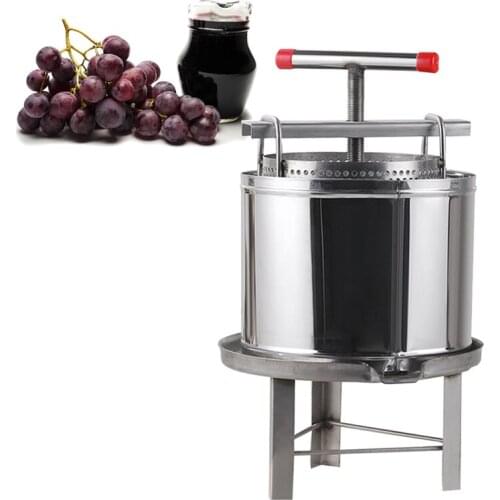 Commercial manual hydraulic jack honey press machine fruits and vegetables press squeezer stainless steel hand grape juicer