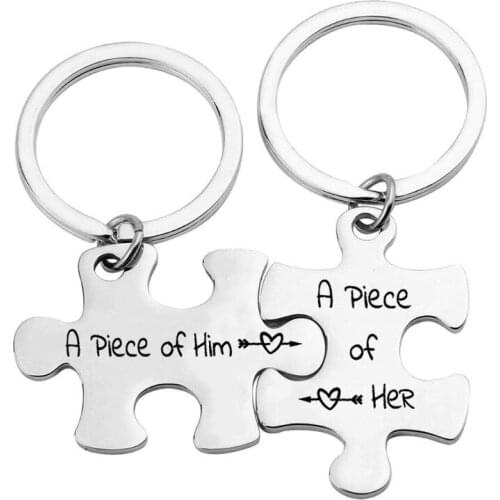2Pcs Valentine Family Key Chain Couple Valentine Gifts Boyfriend Girlfriend