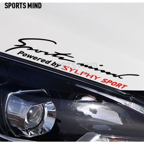 2 Pieces Sports Mind Car Styling On Car Lamp Eyebrow Automobiles Car Sticker For Nissan bluebird sylphy exterior accessories