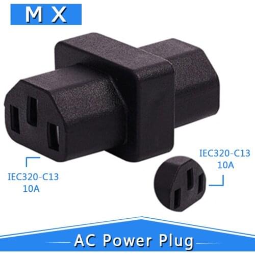 PDU UPS APC IEC320-C13 to C13 AC female to female adapter, computer fax machine, printerAC 10A jack socket