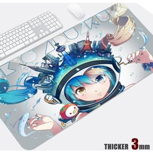 Mouse Pad Hatsune-Future Beauty Computer Laptop Keyboard Anime Mouse Mat Large Mousepad Office Gamers Desk Mat Decoracion