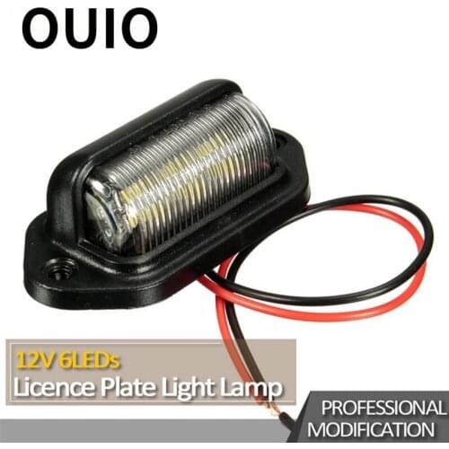 OUIO 1PC Car LED Number Plate Lamp License Plate Light Bulbs For Renault Megane 3 Duster Captur Chevrolet Cruze Aveo Captiva