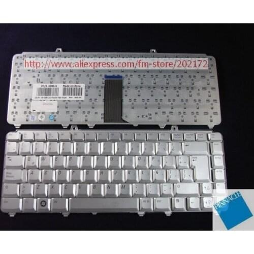Used Look Like New Silver Laptop Notebook Keyboard 0RN132 For Dell Inspiron 1420 15001 520 1545 1546 1530 (Spain)